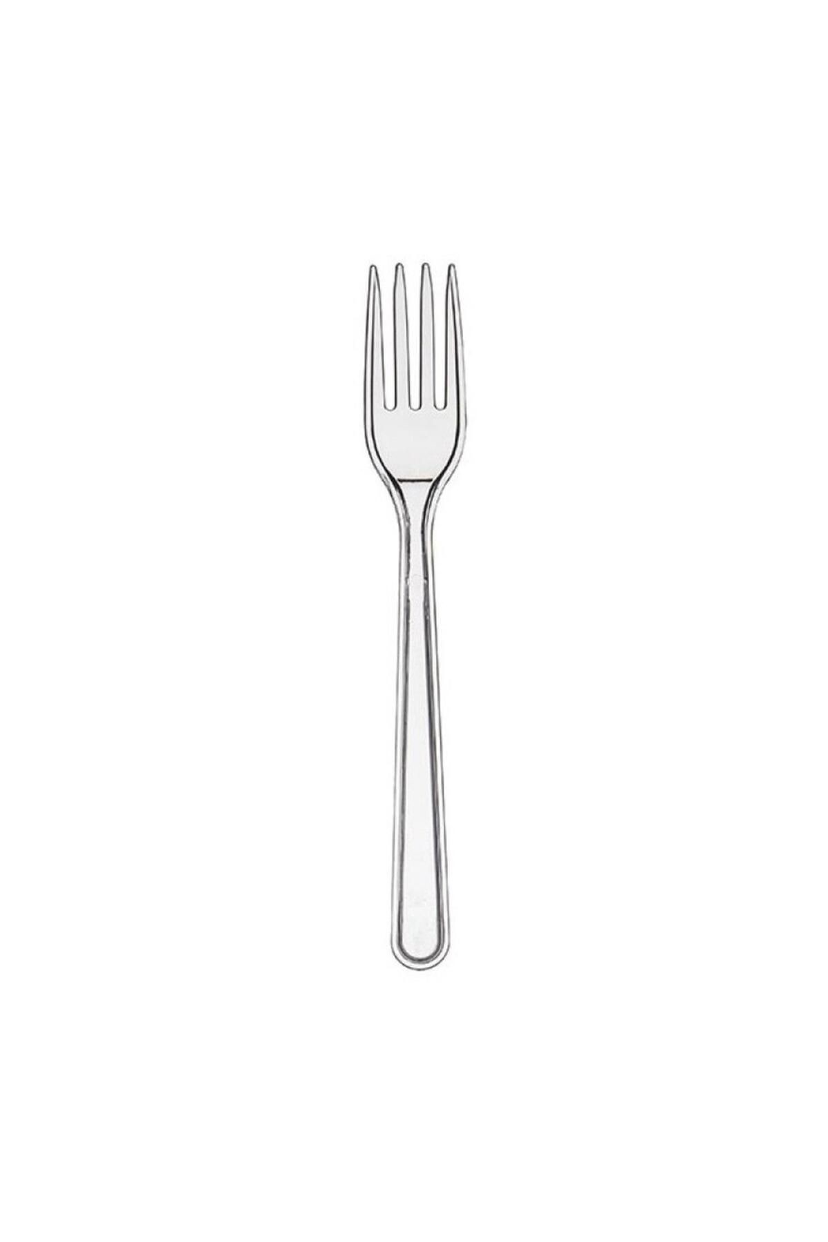 Point Plastik Lüx Şeffaf Çatal - 18 Cm. - 3.2 Gr. - 3000 Adet - Koli