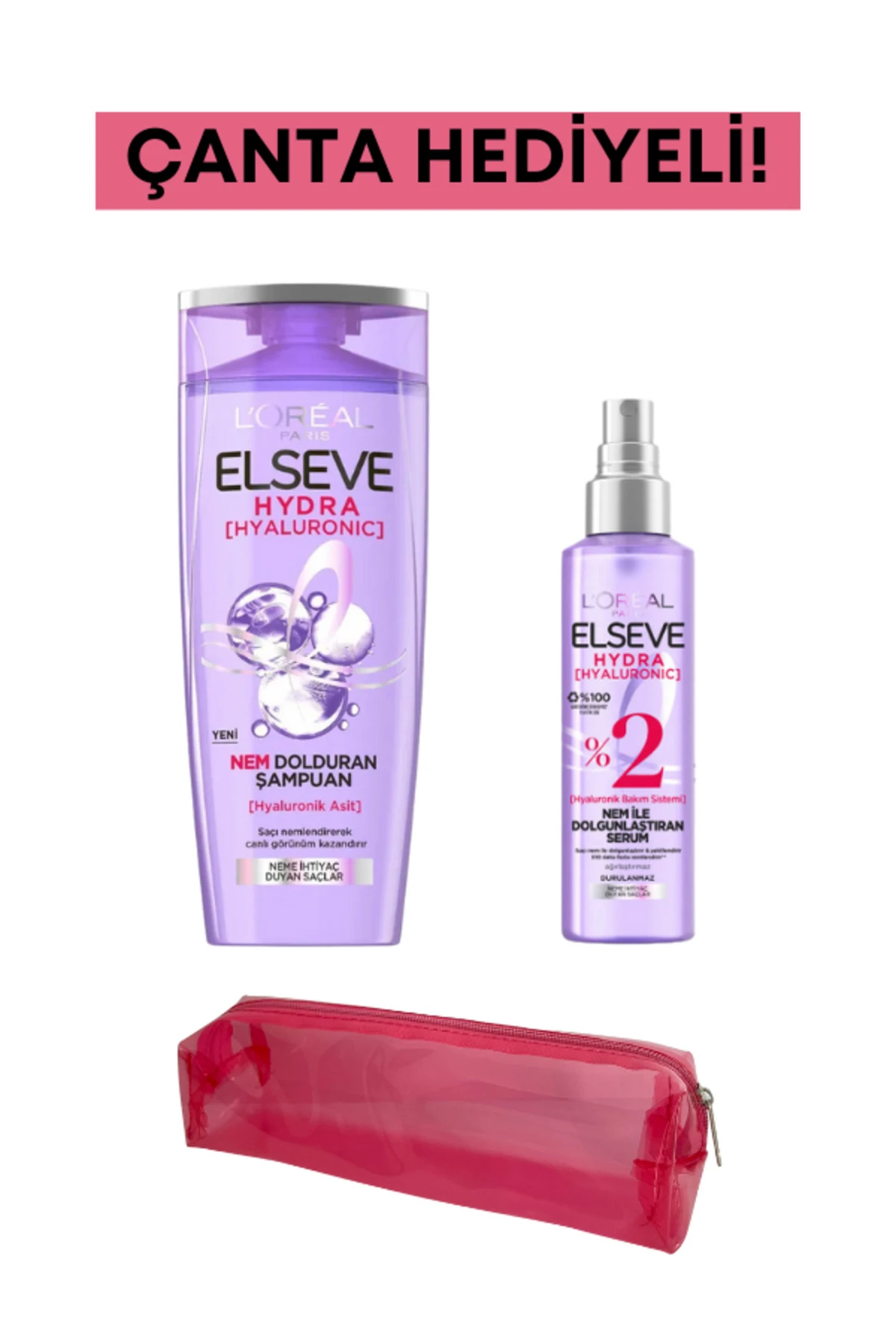 Hydra Neme İhtiyaç Duyan Saçlar Bakım Seti Şampuan & Saç Spreyi (Çanta Hediyeli)