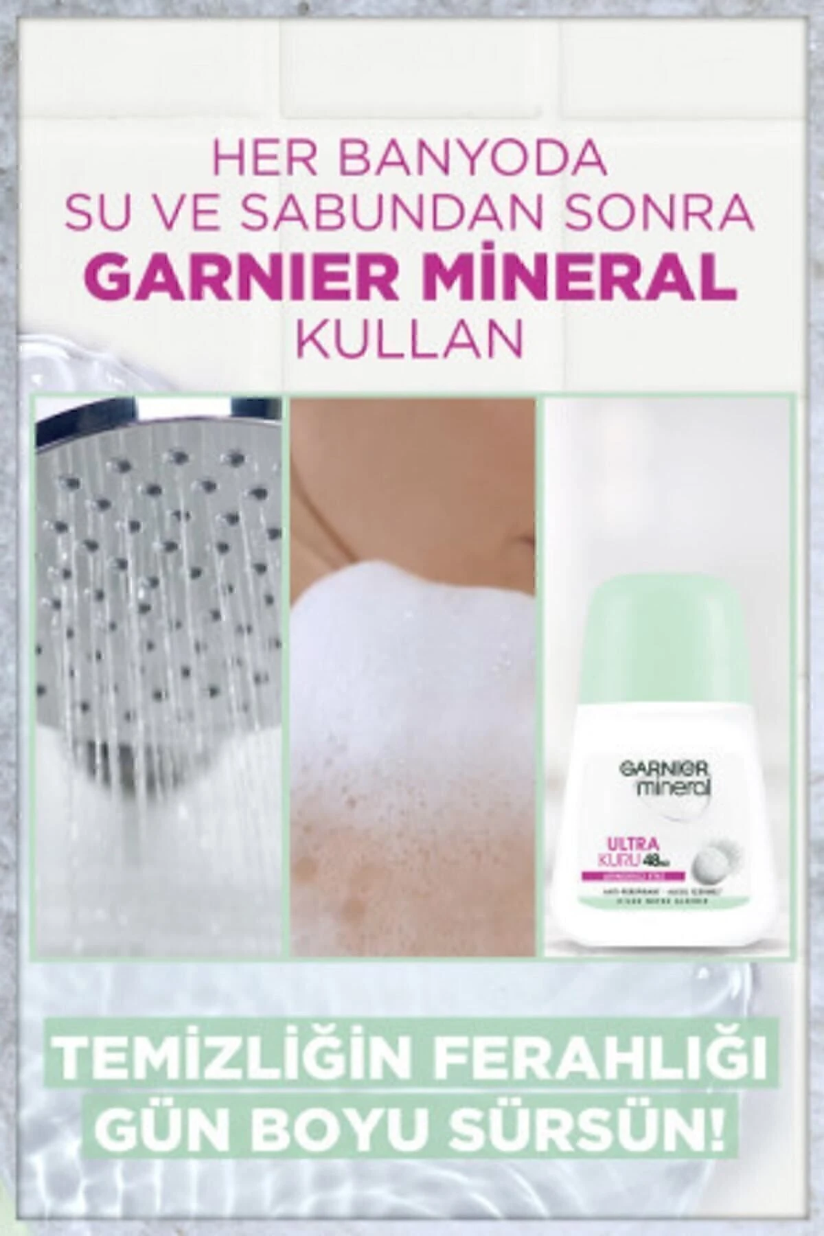 Garnier Mineral Ultra Kuru Kadın Roll-On Deodorant 50ml