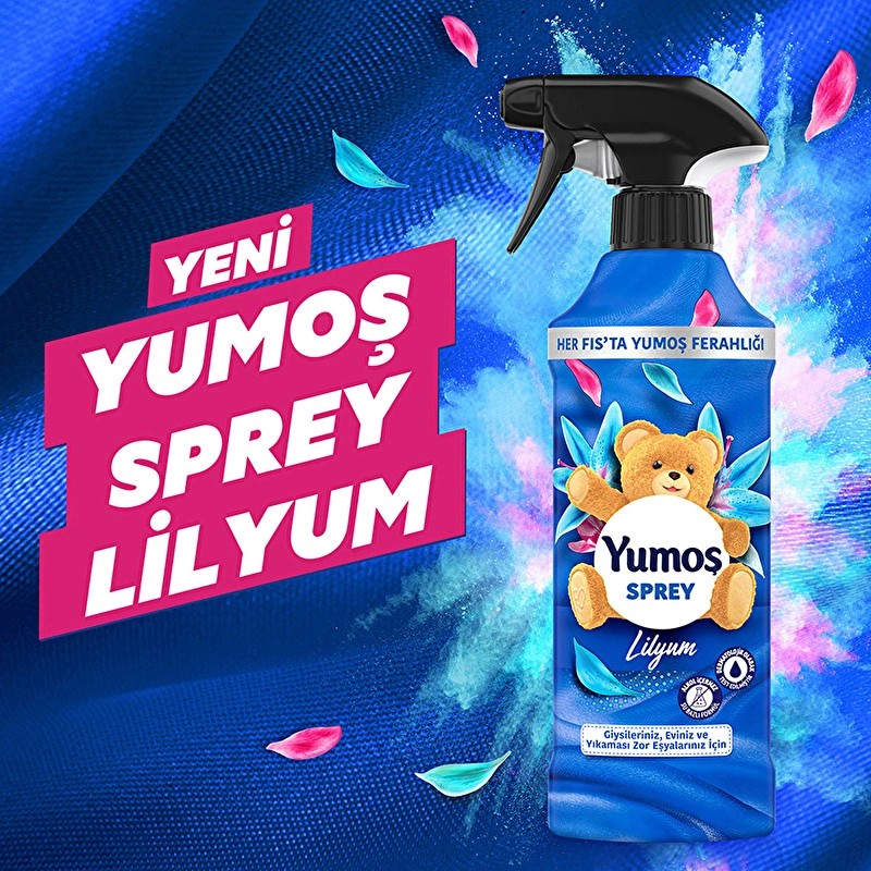 Yumoş Ev ve Tekstil Spreyi Lilyum Yıkanması Zor Eşyalar İçin 450 ml