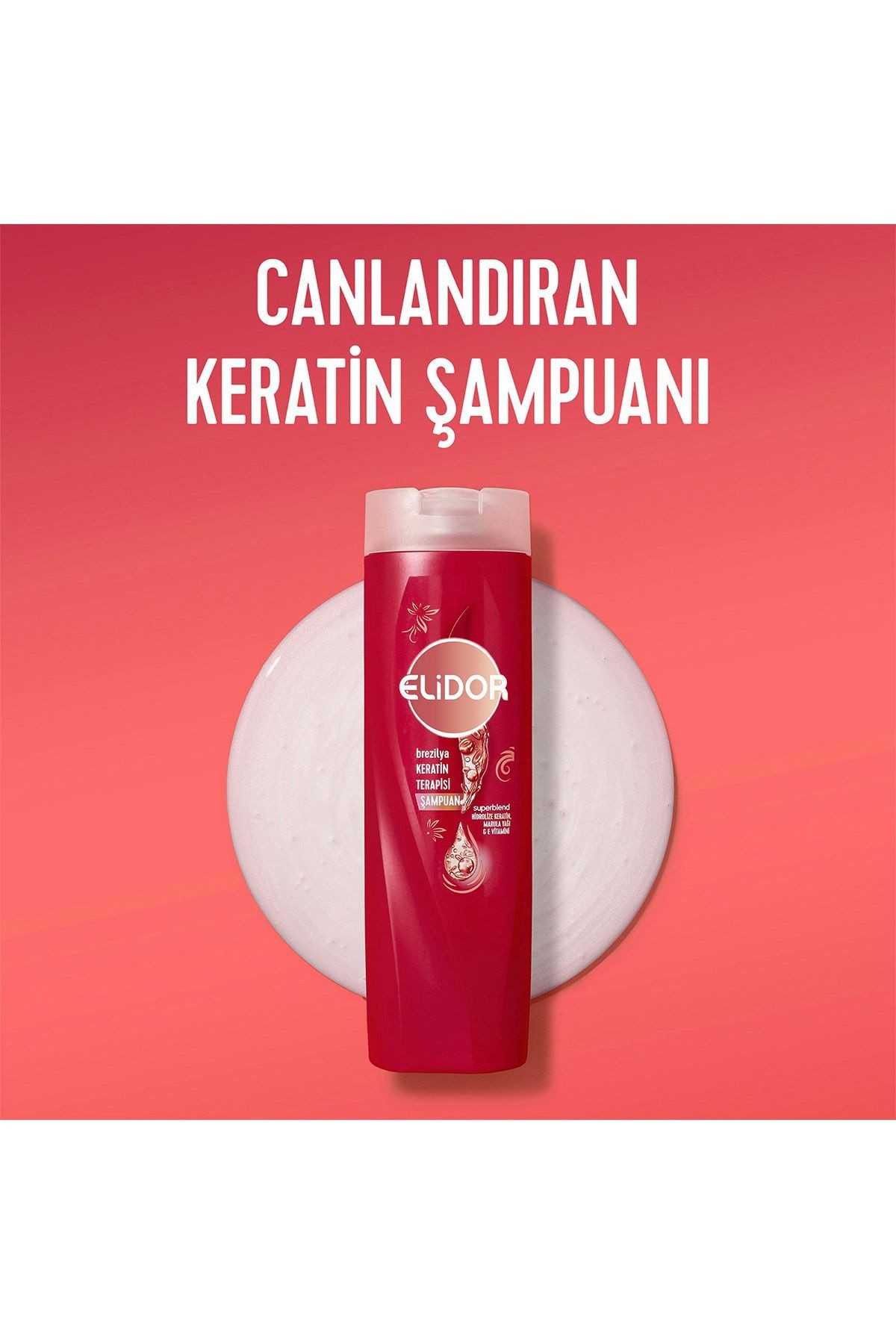 Elidor Saç Bakım Şampuanı Brezilya Keratin Terapisi 400 ml X2 Sıvı Saç Bakım Sütü 200 ml X1