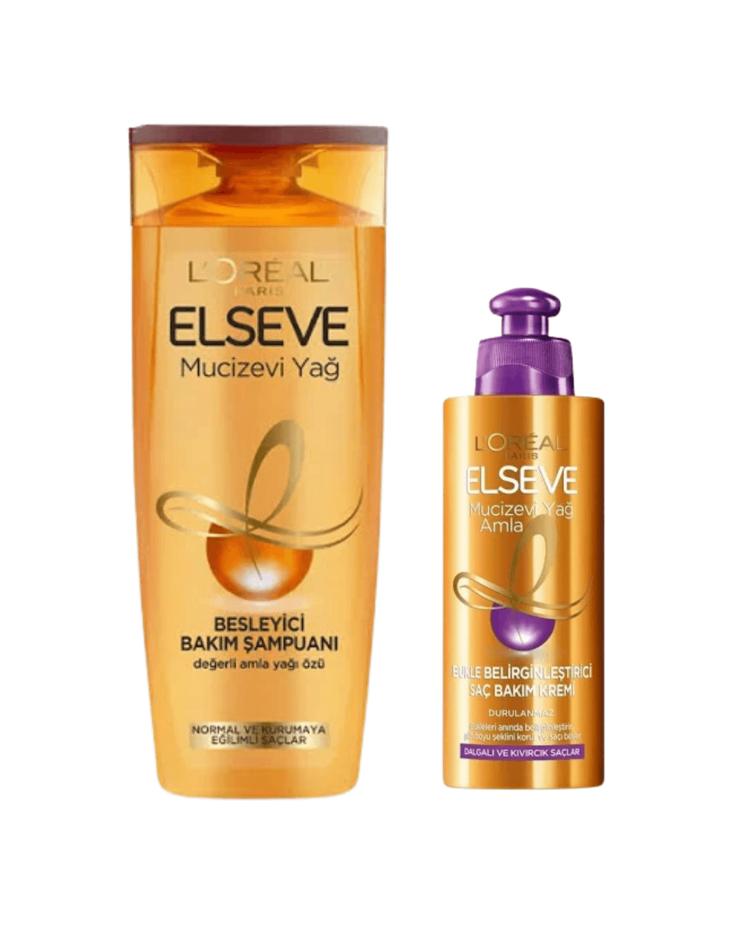 Elseve Mucizevi Yağ Şampuan 390 Ml +bukle Belirginleştirici Saç Bakım Kremi 200 Ml