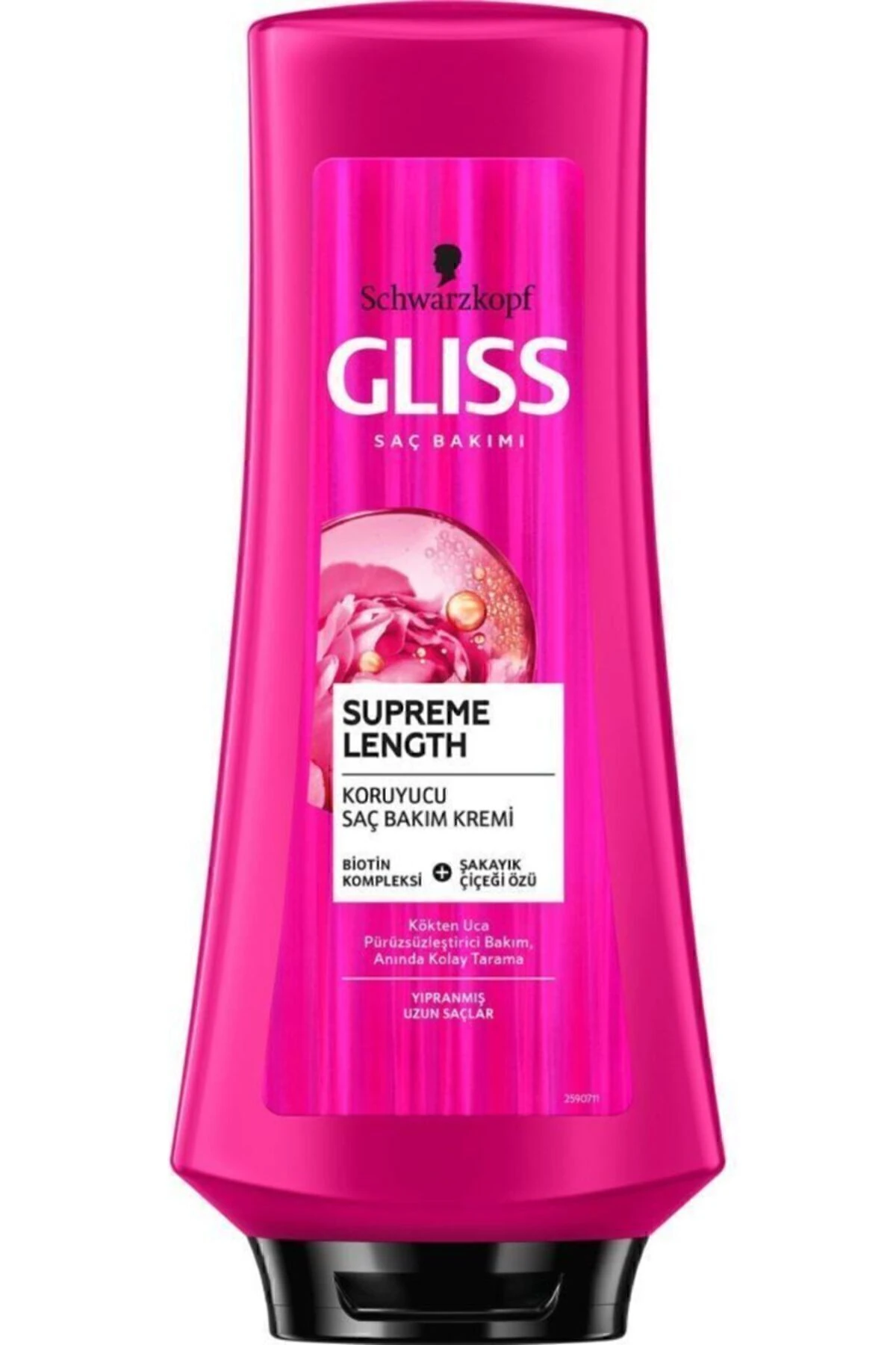 Gliss Supreme Length Koruyucu Saç Bakım Kremi - Biotin Kompleksi Ve Şakayık Çiçeği Özü Ile 360 ml