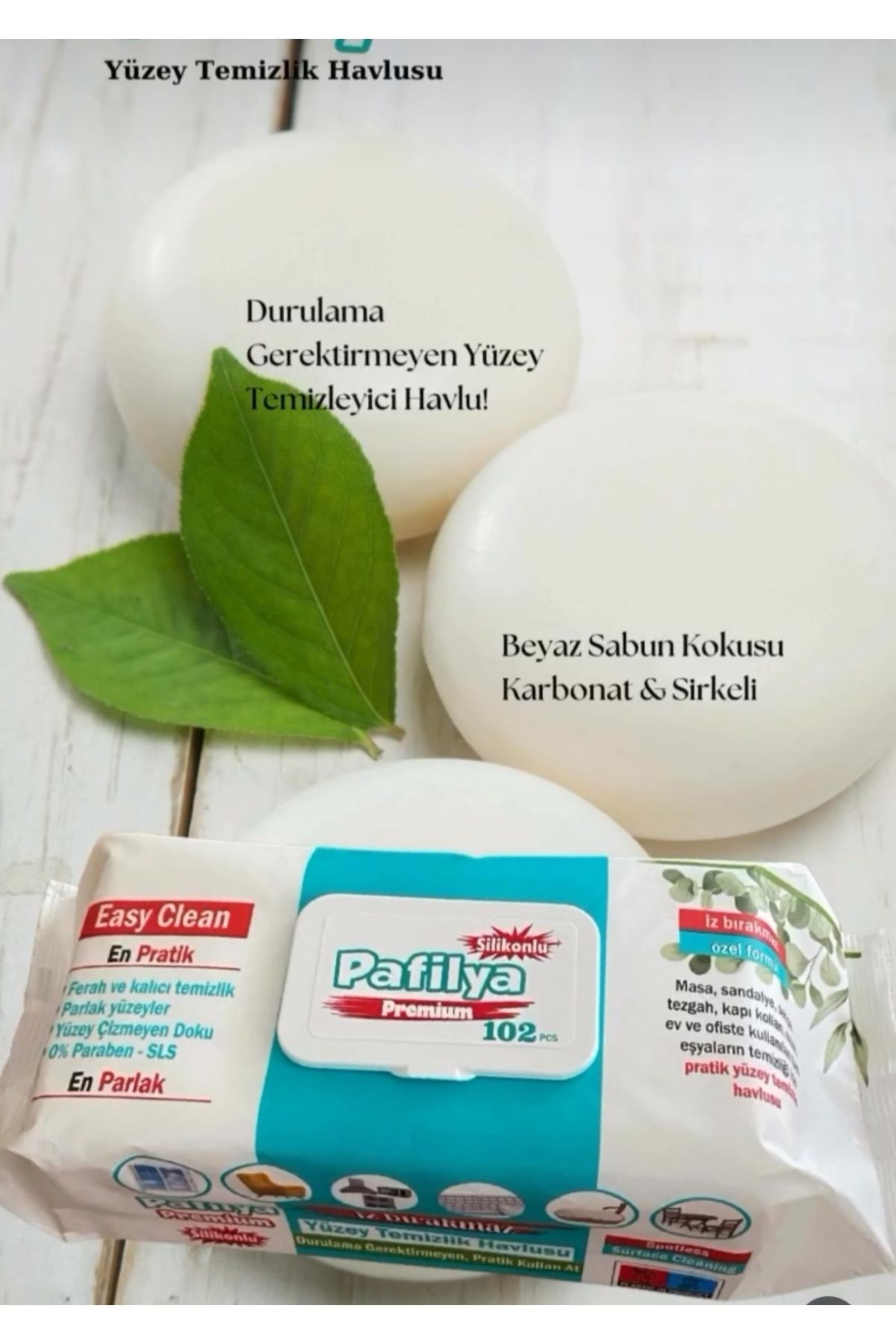 PAFİLYA HAVLU YÜZEY TEMİZLEYİCİ 102Lİ- BEYAZ SAB.