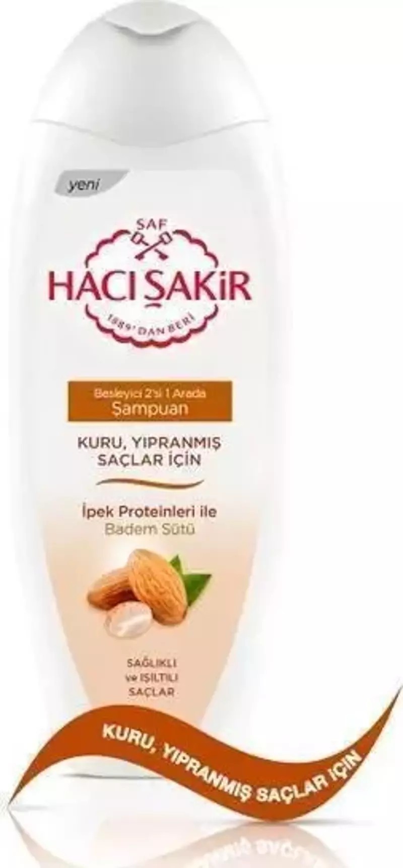 Hacı Şakir Şampuan Badem Sütü Kuru Yıpranmış Saçlar 500 Ml