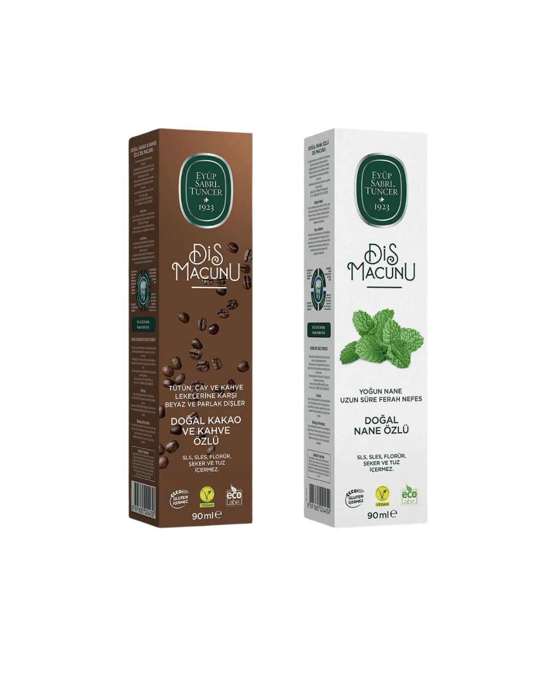 Eyüp Sabri Tuncer Doğal Nane Özlü + Kakao ve Kahve Diş Macunu 90 ml