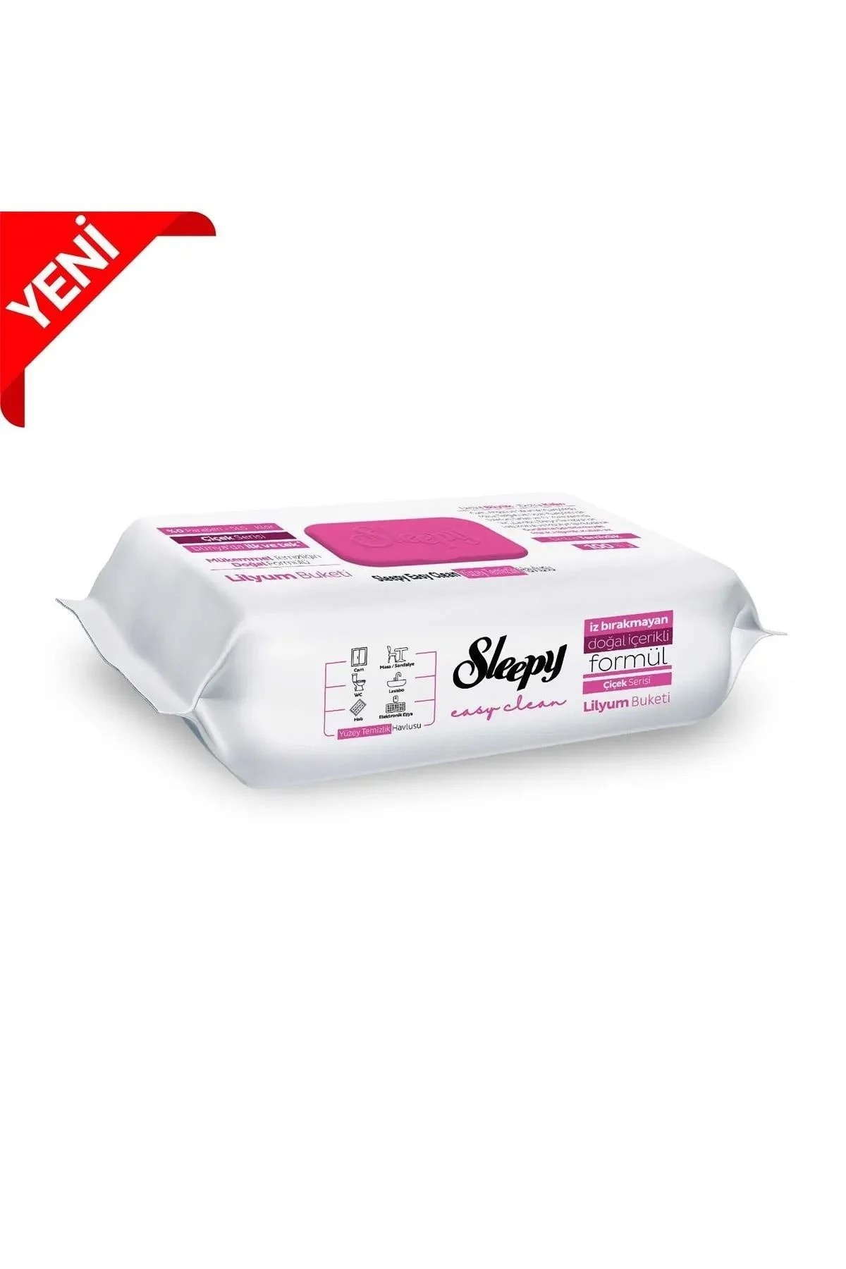 Sleepy Easy Clean Lilyum Buketi Yüzey Temizlik Havlusu 100 Yaprak