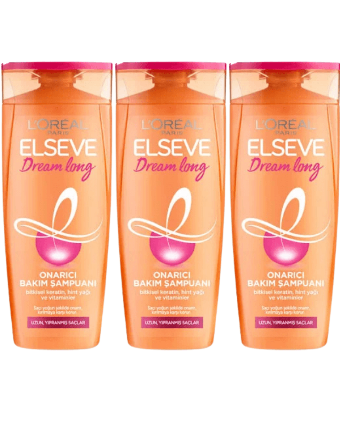 Loreal Elseve Dream Long Onarıcı Bakım Şampuanı 450 ml 3 Adet