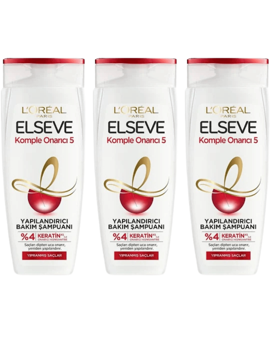 Loreal Elseve Komple Onarıcı Yıpranmış Saçlar Için Şampuanı 360 ml X 3 Adet