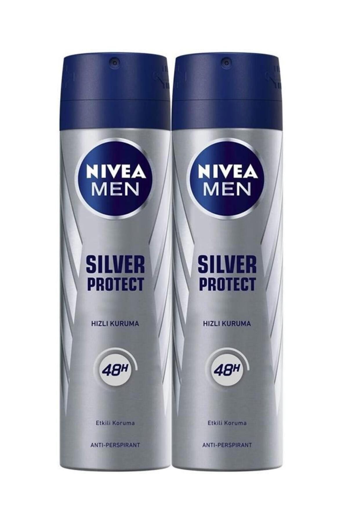 Nivea Sılver Protect Sprey Deodorant 150ml Erkek 2'li Avantaj Paketi