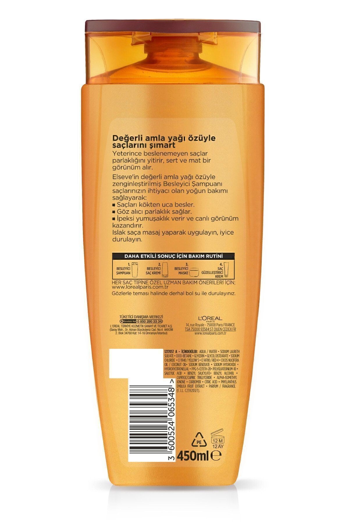 L'oréal Paris Mucizevi Yağ Besleyici Bakım Şampuanı 450 ml