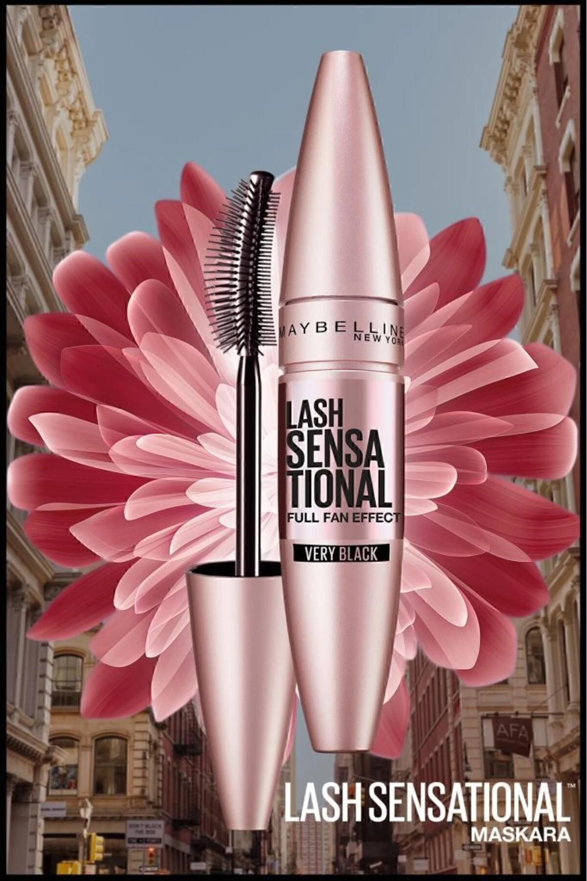 Maybelline Lash Sensational Yelpaze Etkili Siyah Maskara