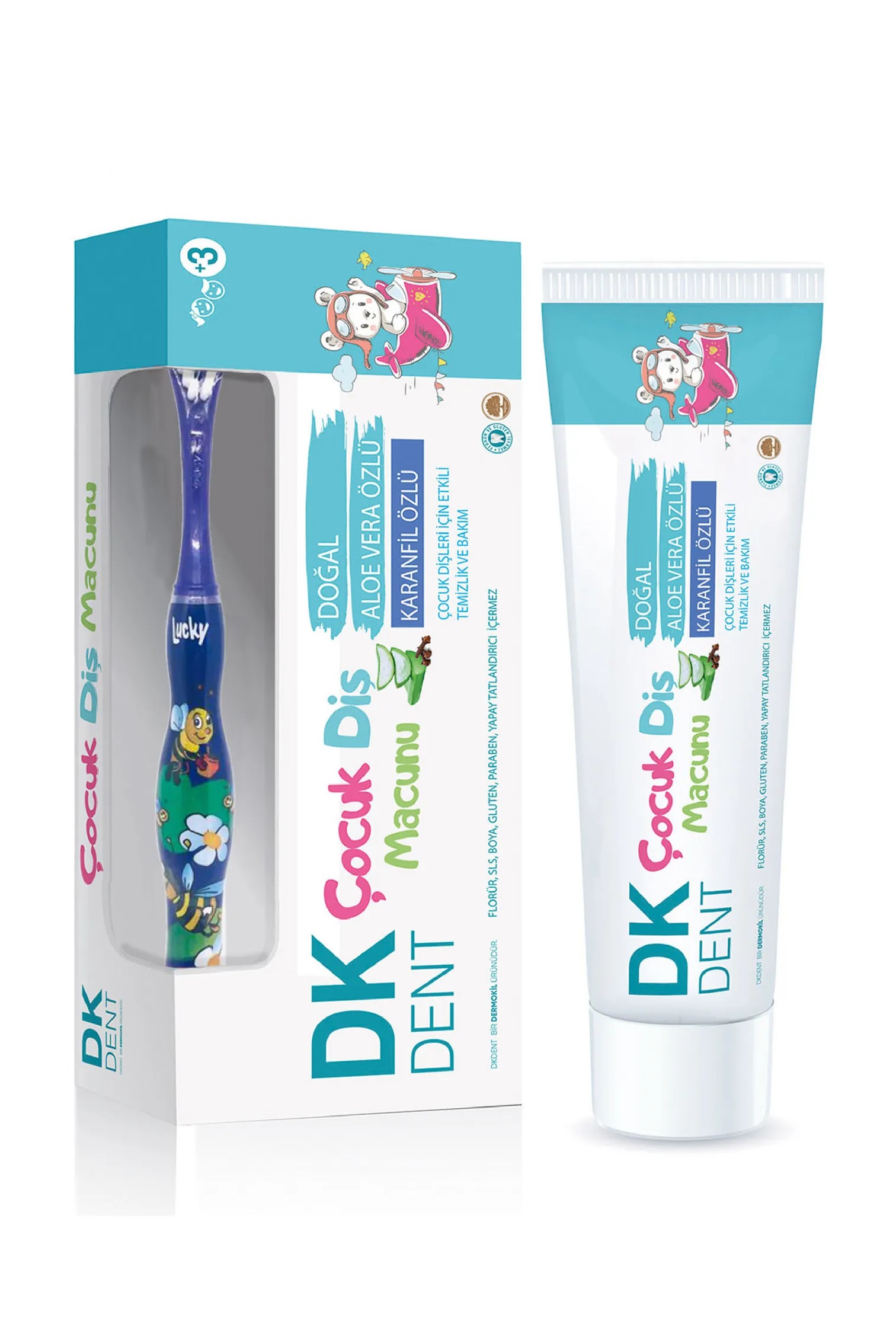 Dermokil DK Dent Çocuk Diş Macunu + Fırçalı 50 ml