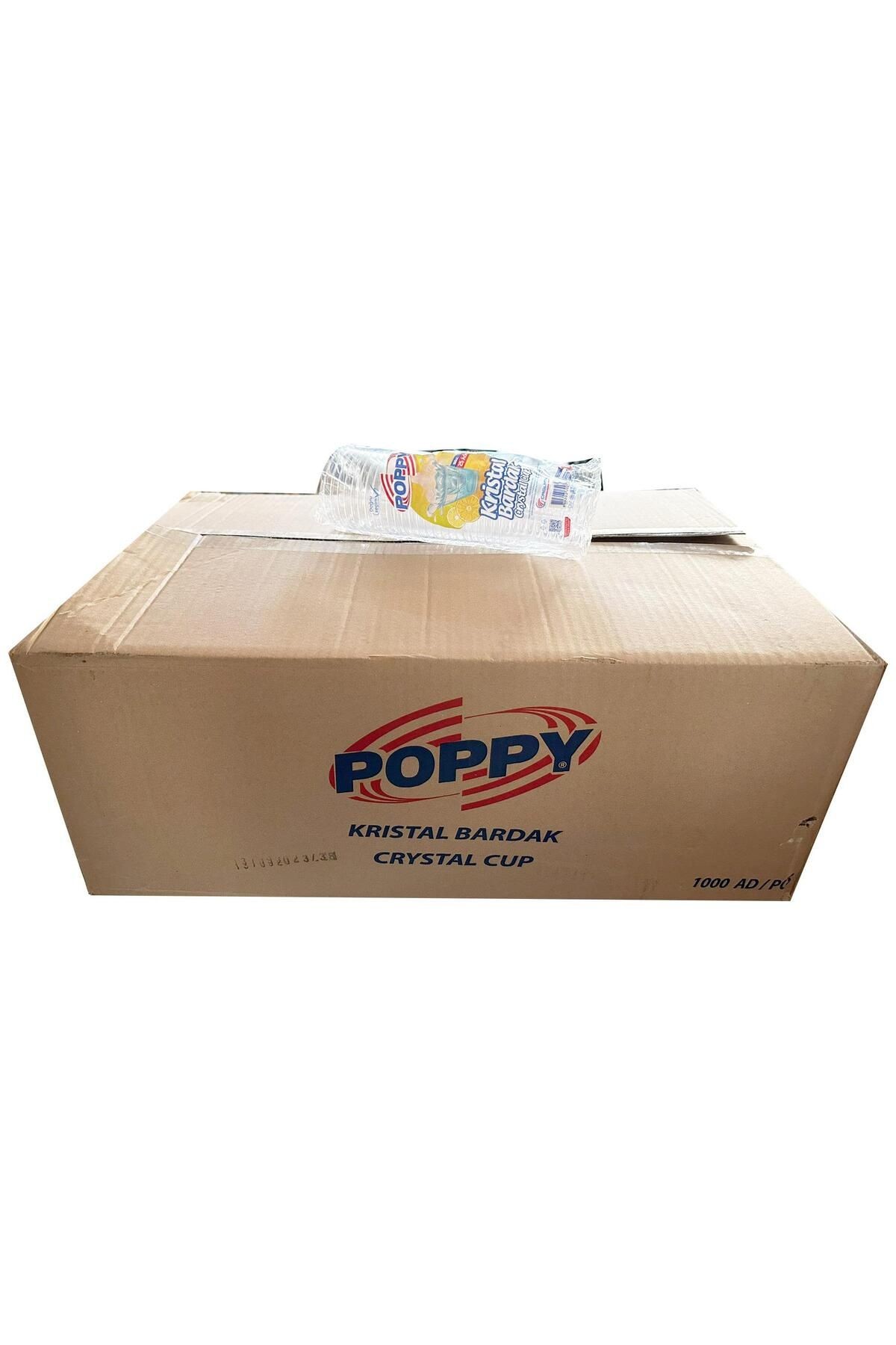 Şeffaf Plastik Kristal Bardak - 180 Cc. - 180 Ml. - 1000 Adetlik Koli