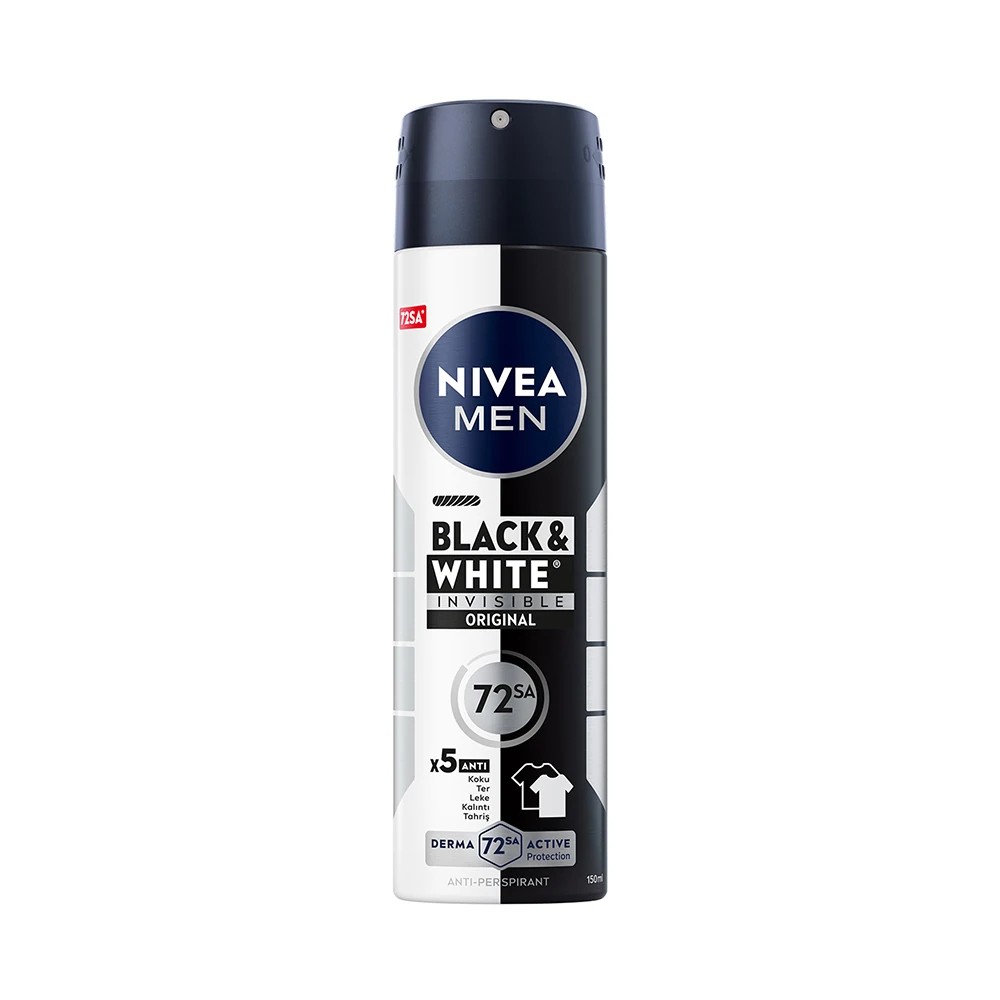 Nivea Men Erkek Sprey Deodorant Black&White Insible Original 150ml