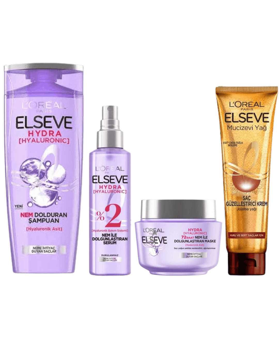 Loreal Elseve Nem Ile Dolgunlaşan Güzel Saç Seti