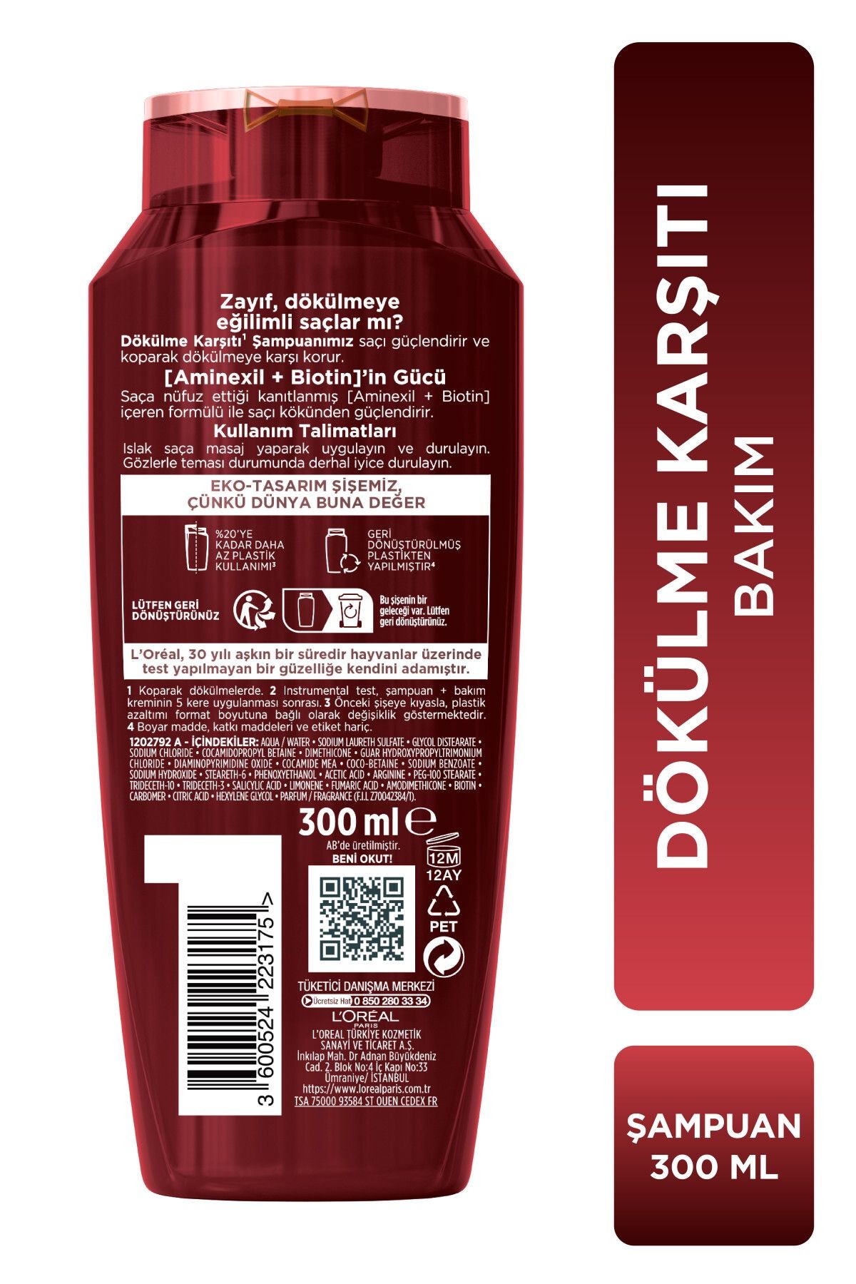 Elseve Komple Direnç Dökülme Karşıtı Şampuan 300 ml 3'lü Set