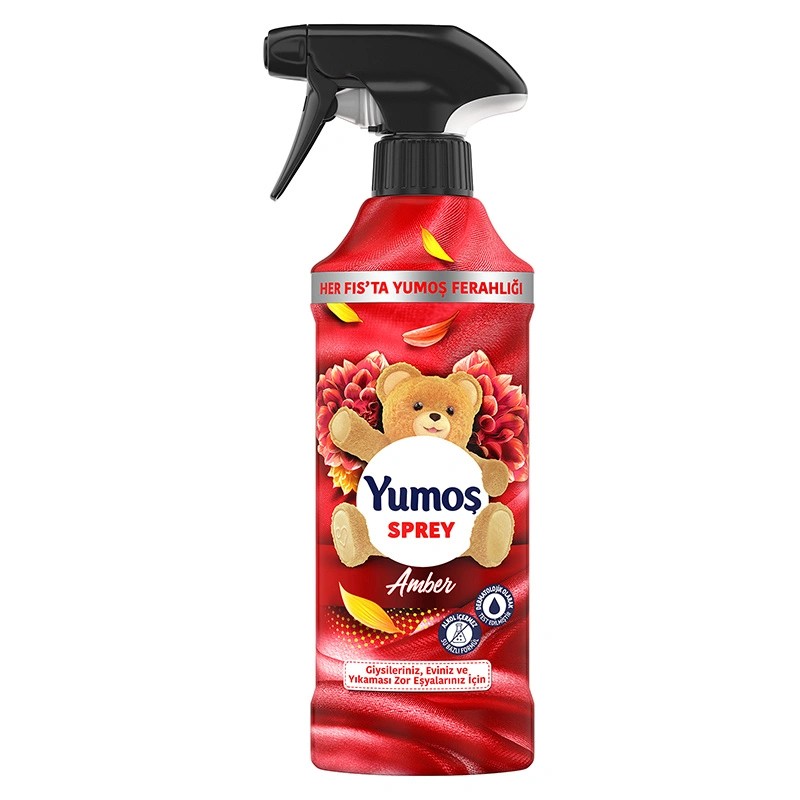 Yumoş Ev ve Tekstil Spreyi Amber Yıkanması Zor Eşyalar İçin 450 ml