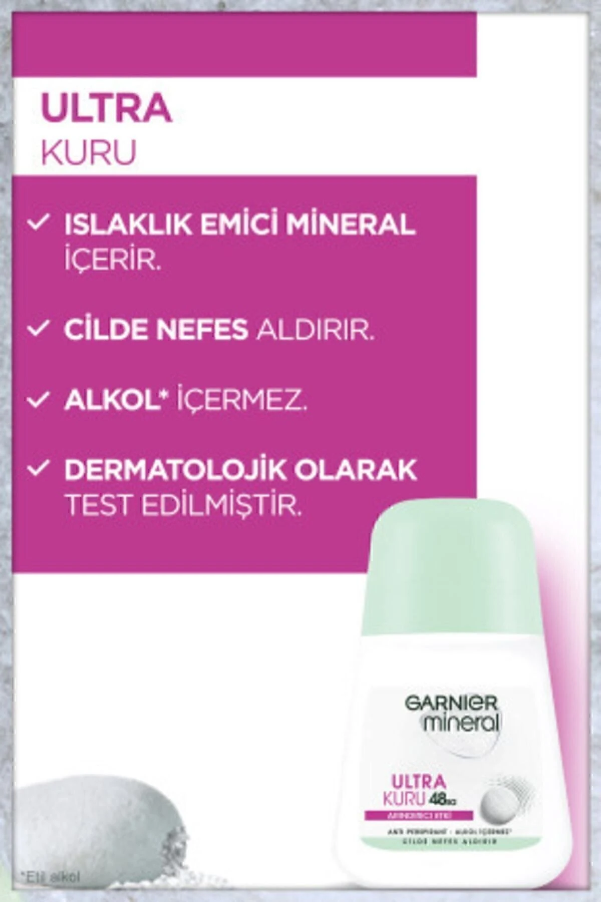 Garnier Mineral Ultra Kuru Kadın Roll-On Deodorant 50ml