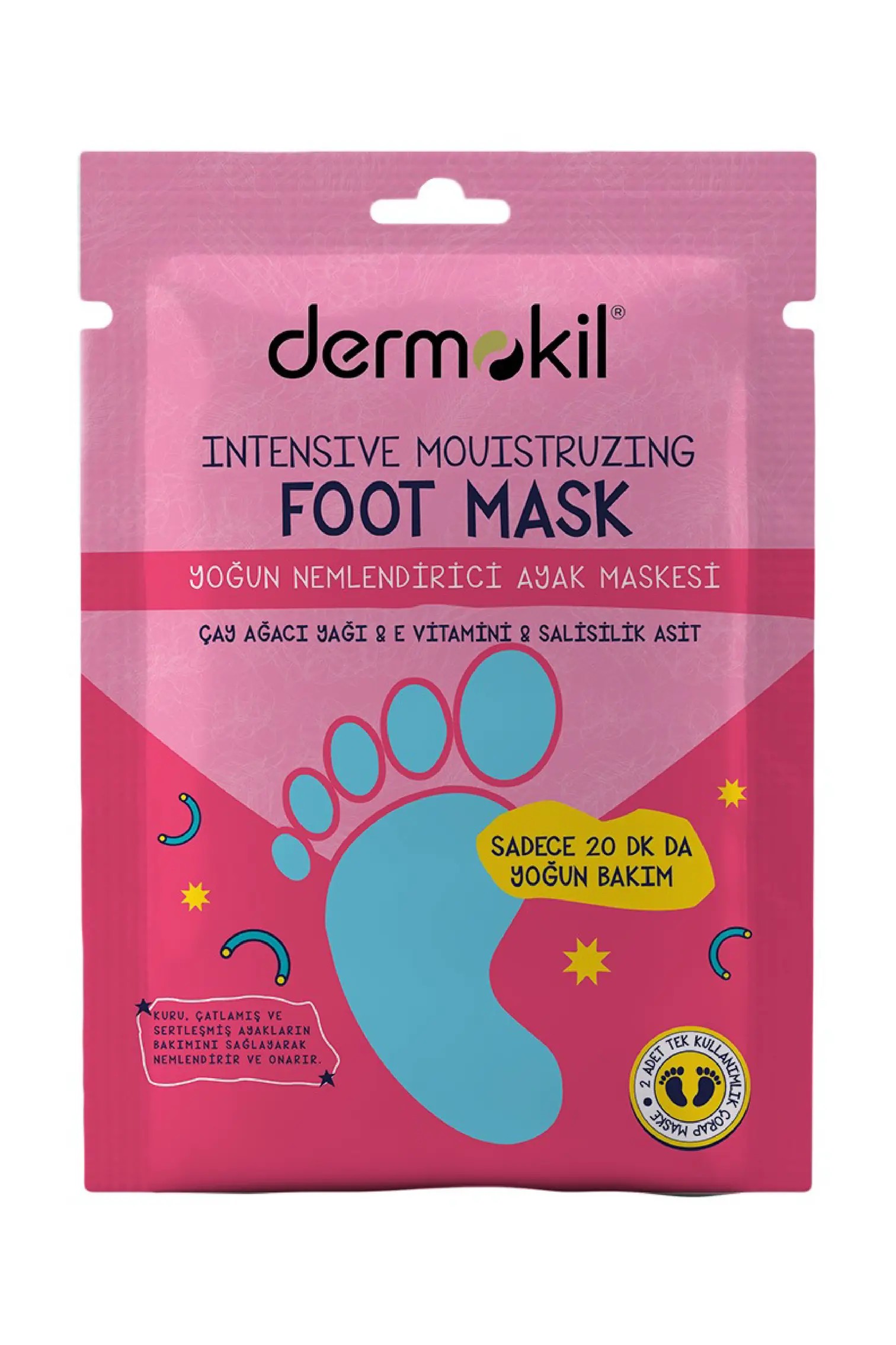 DERMOKİL Yoğun Nemlendirici Ayak Maskesi 30 ml