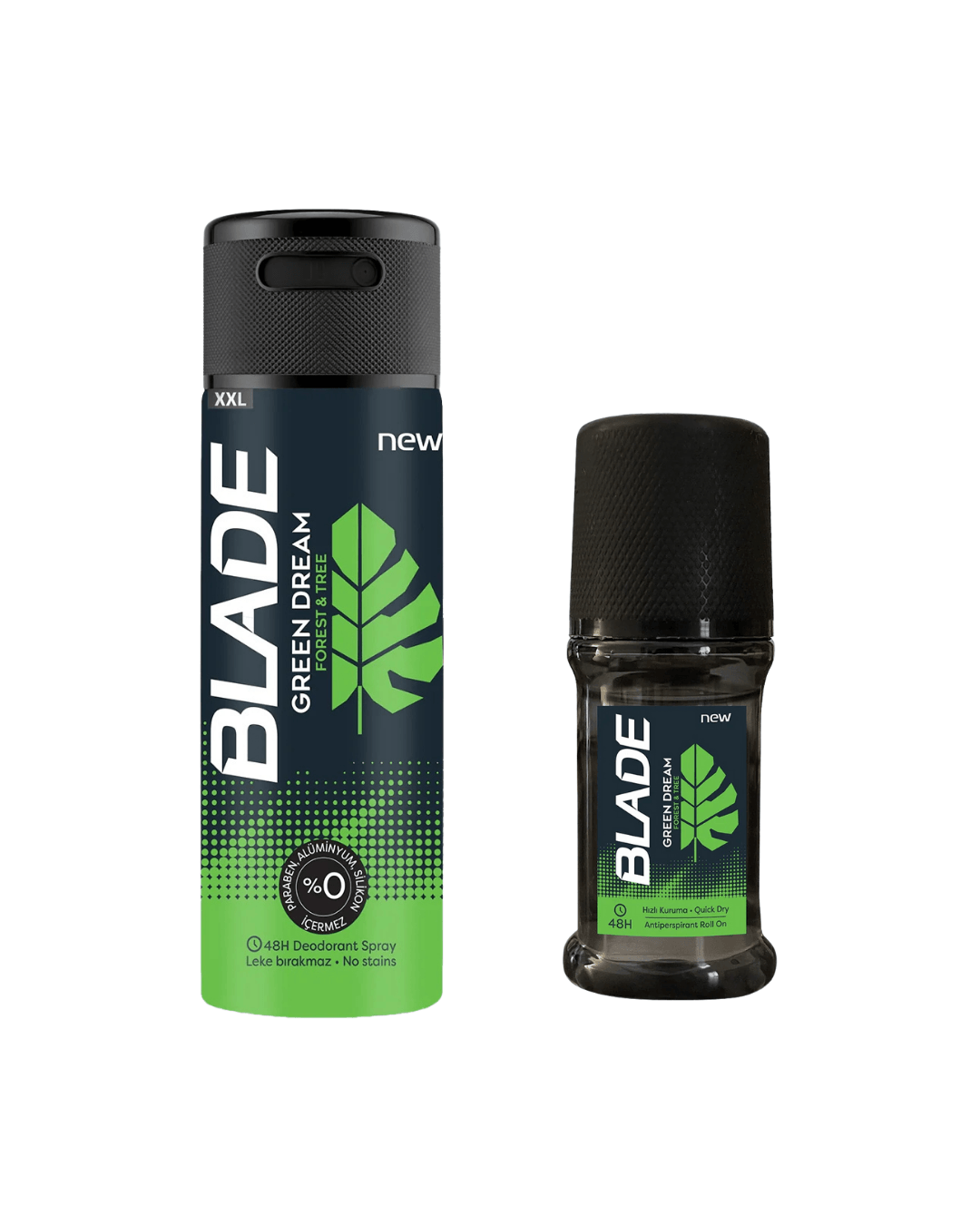 BLADE Erkek Deodorant Sprey Green Dream 150 ml + BLADE Erkek Roll On Green Dream 50 ml