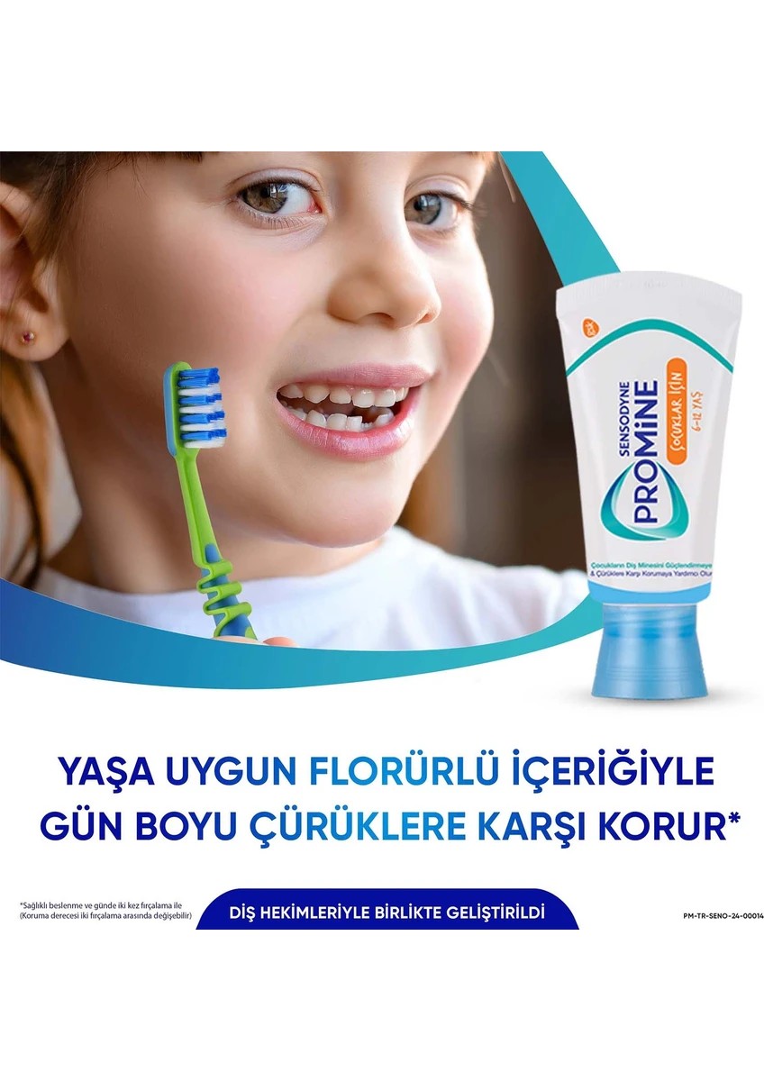 Sensodyne Promine Kids Çocuklar İçin 6 - 12 Yaş Diş Macunu 50ml​