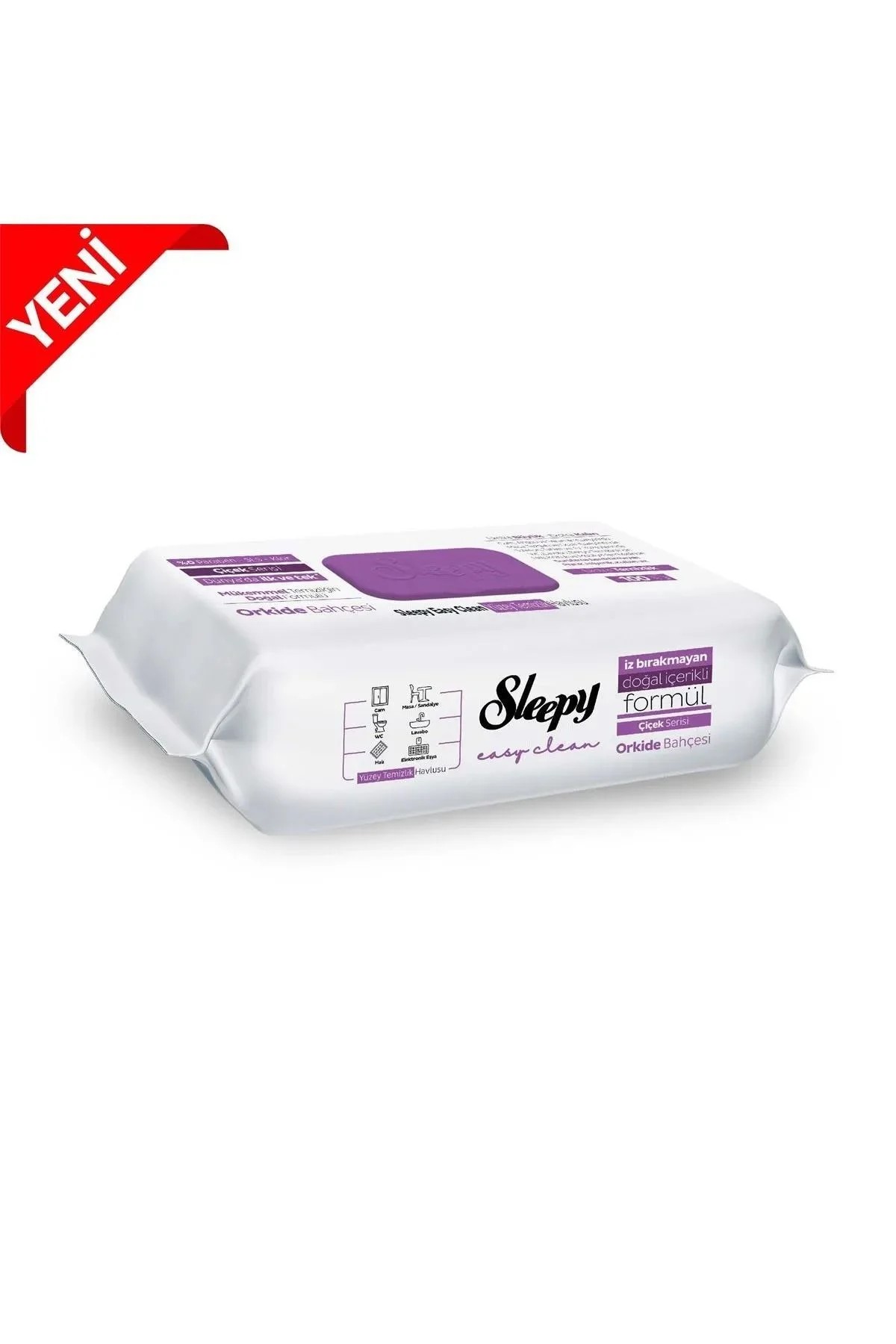 Sleepy Easy Clean Orkide Bahçesi Yüzey Temizlik Havlusu 100 Yaprak