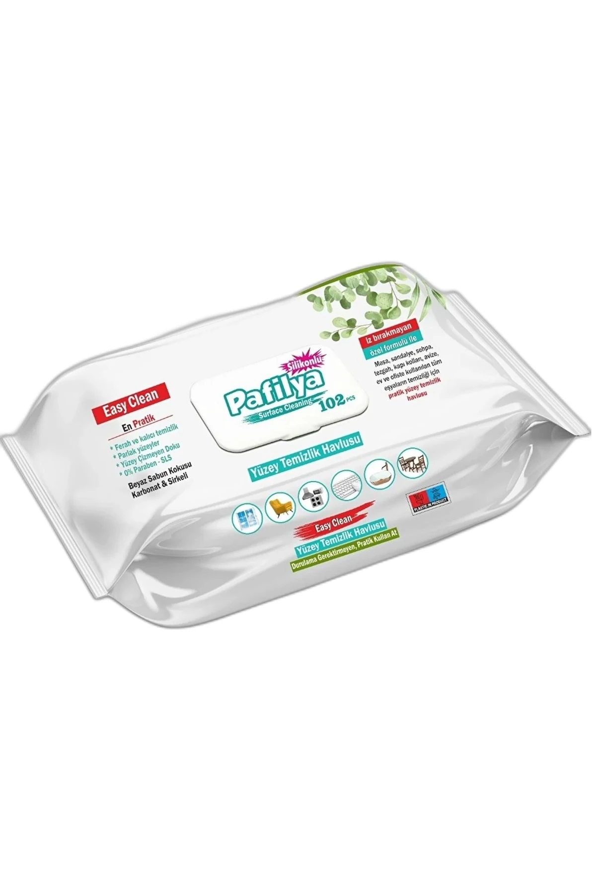 Yüzey Temizlik Havlusu Beyaz Sabun Kokulu-karbonat Ve Sirkeli 102 Yaprak (15 Lİ SET)