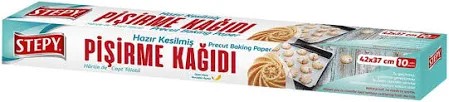 STEPY Yağlı Pişirme Kağıdı Hazır Kesilmiş 10 Adet