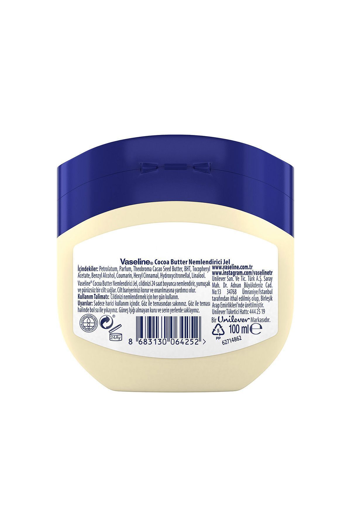 Vaseline Cocoa Butter Nemlendirici Jel 100 Ml x 2 Adet
