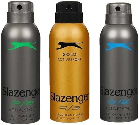 Slazenger Active Sport Gold Yeşil Mavi Deodorant 3x 150ml Set