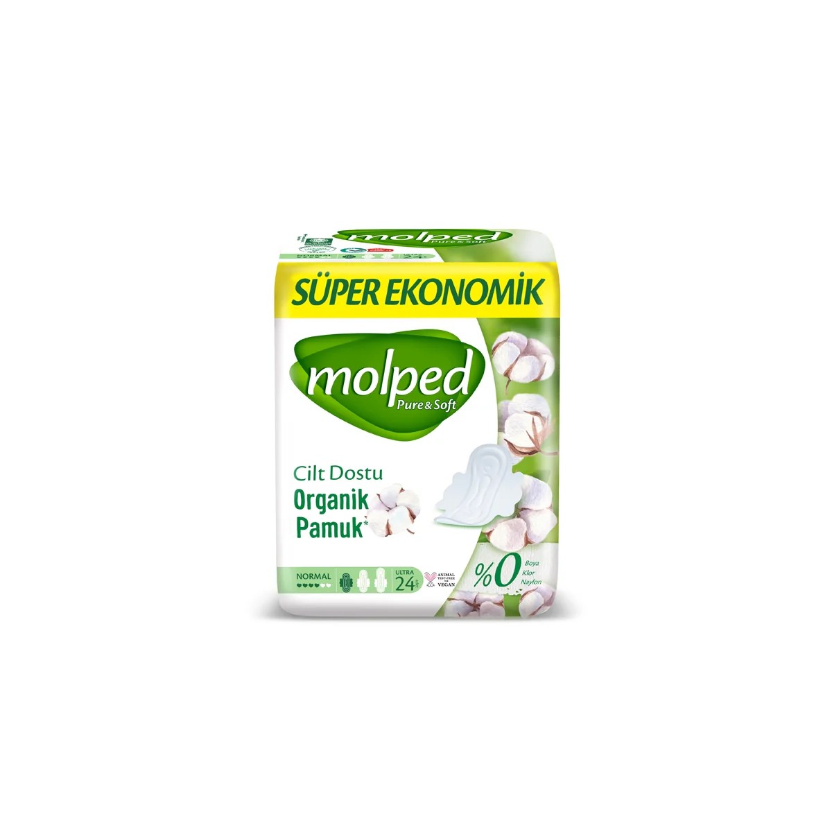 MOLPED Hijyenik Ped Normal Süper Eko 24lü Hijyenik Ped Normal Süper Eko 24lü