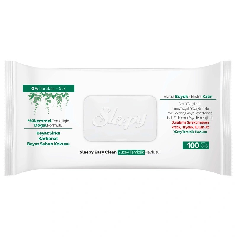 Sleepy Easy Clean Yüzey Temizlik Havlusu 100'lü