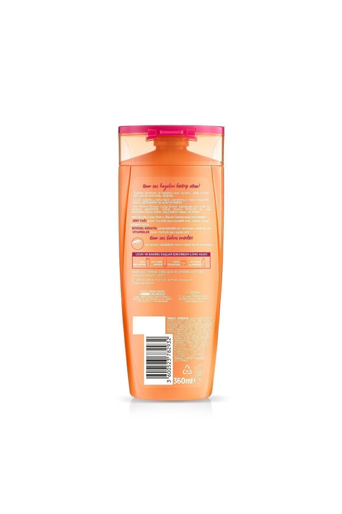 Elseve Uzun Saç Bakım Seti - Dream Long Onarıcı Bakım Şampuanı 360 ml & Saç Bakım Kremi 175 Ml
