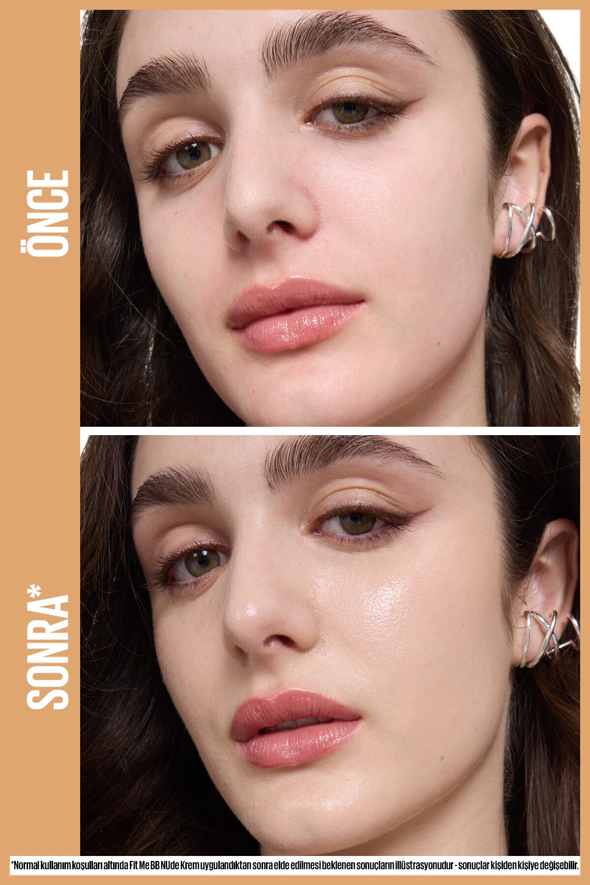 Maybelline Fit Me Nude Cilt Bakımı Etkili Nemlendirici SPF50 BB Krem - 10