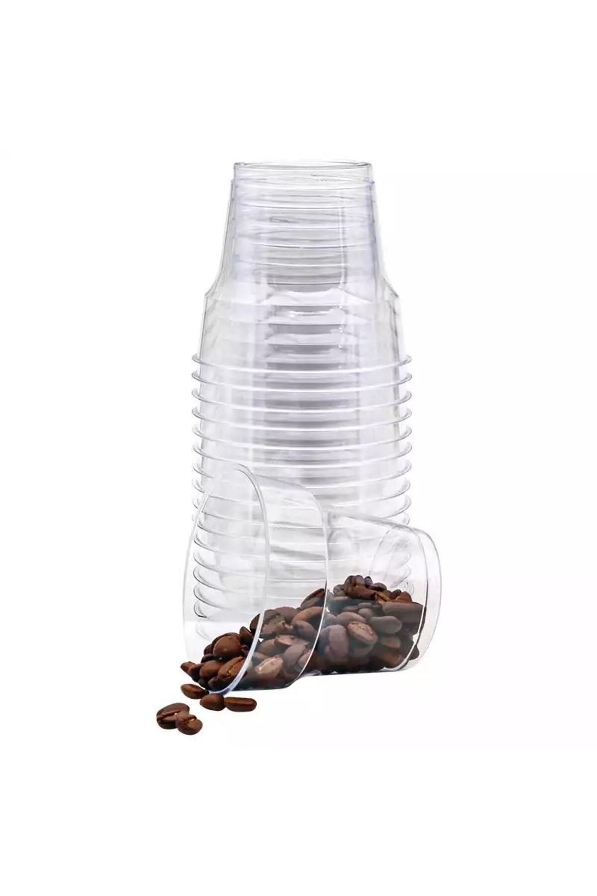 Şeffaf Plastik Kristal Bardak - 180 Cc. - 180 Ml. - 25 Adetlik 1 Paket
