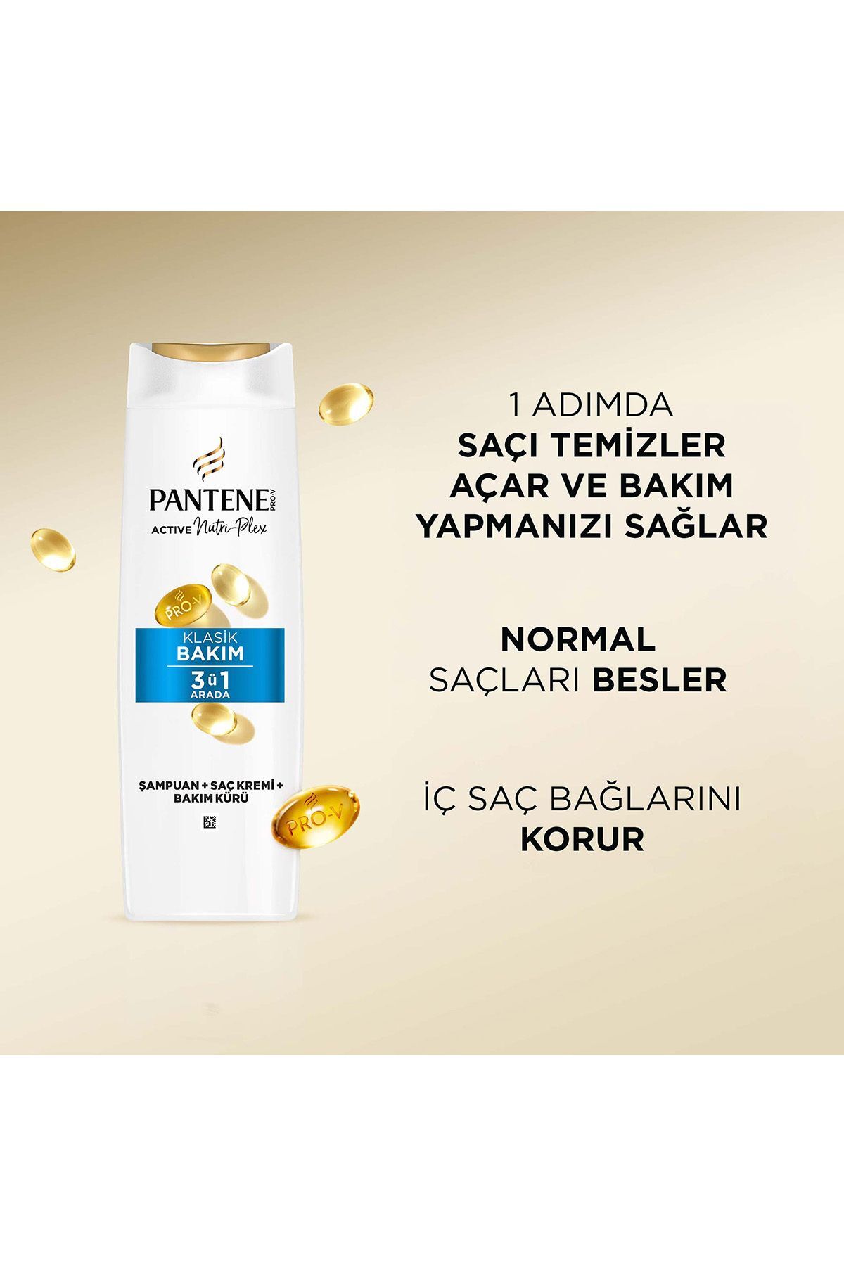  Pantene Şampuan 3 İn 1 Klasik Bakım 400 Ml