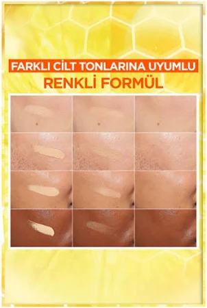 Garnier C Vitamini Parlak Günlük UV Korumalı Güneş Yüz Kremi Işıltılı Doku SPF50+ 40ml