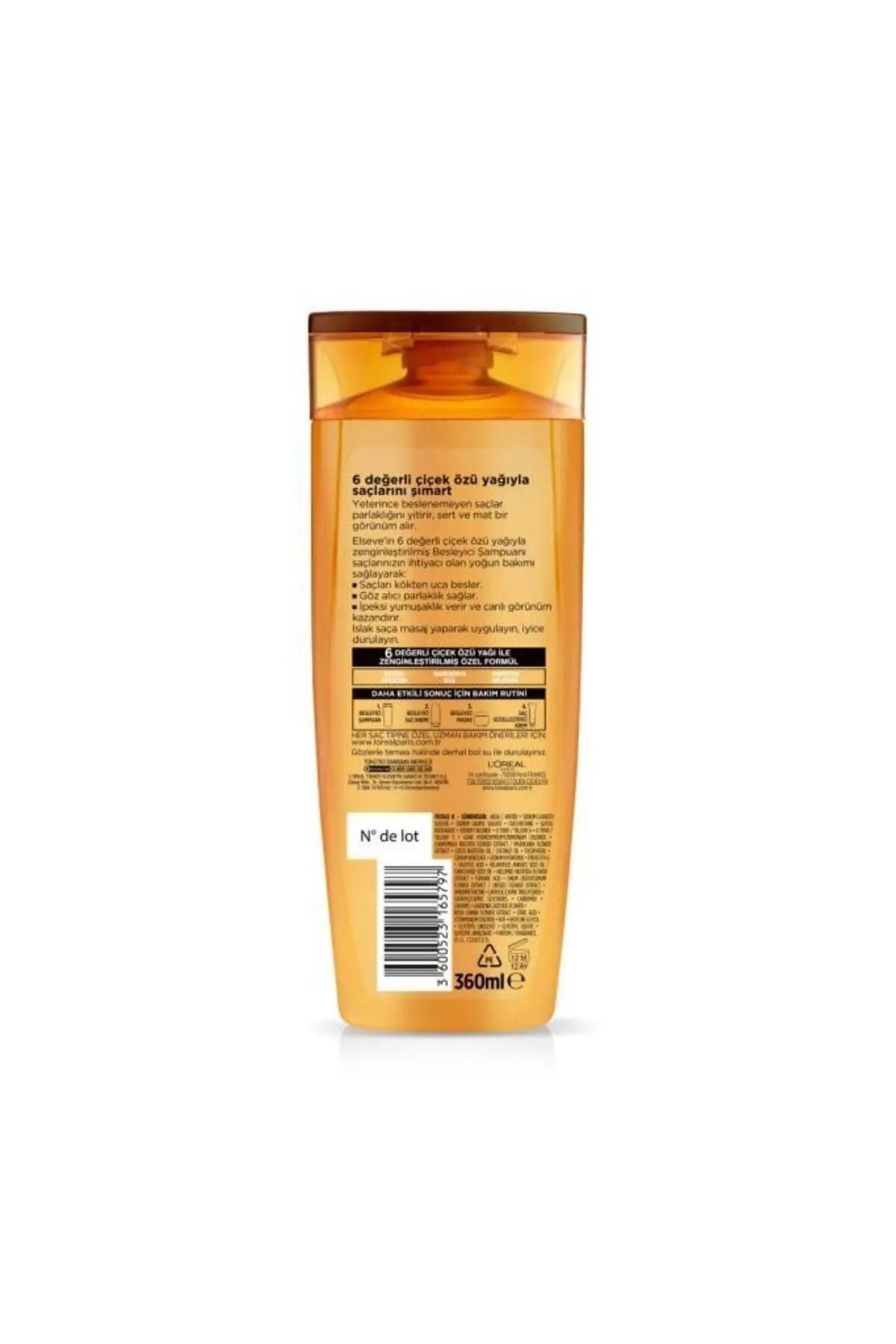 Loreal Elseve Şampuan 360 ml 6 Mucizevi Yağ X5 Adet