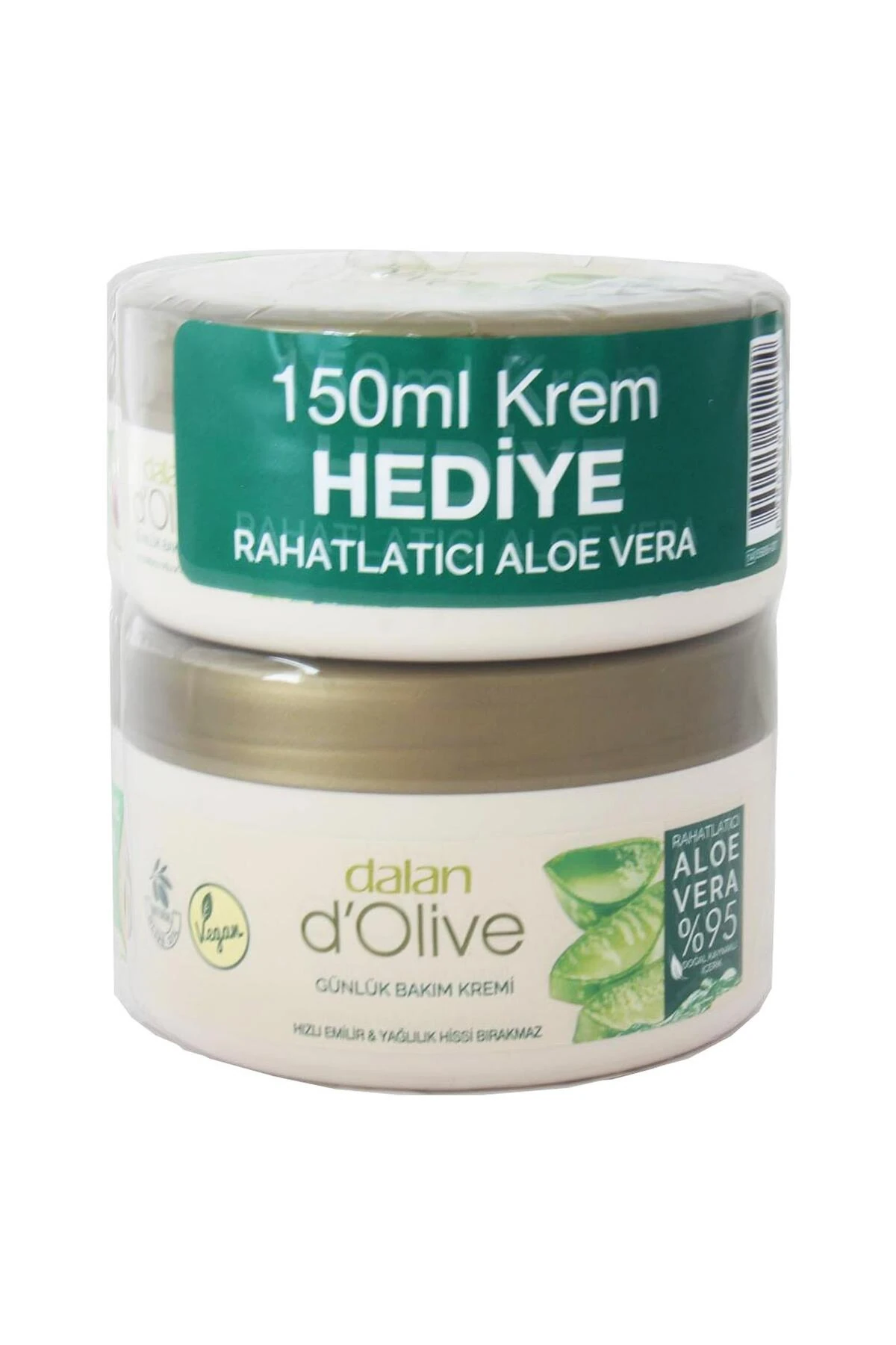 Dalan D'Olive Günlük Bakım Rahatlatıcı Aloe Vera Kremi 250 ml + 150 ml Hediye