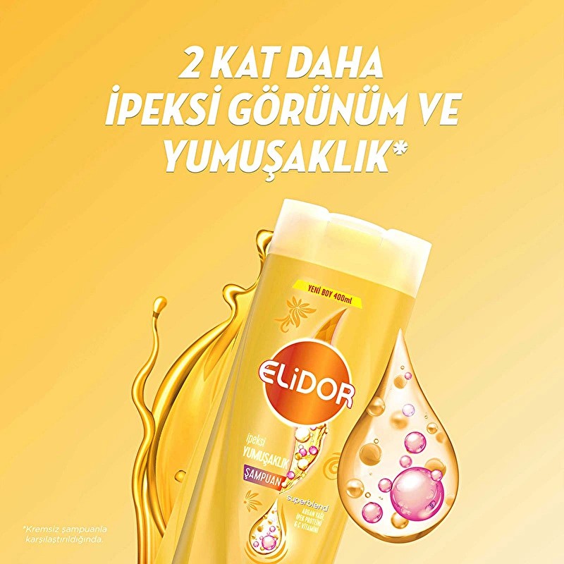Elidor Superblend Şampuan İpeksi Yumuşaklık 400 ml