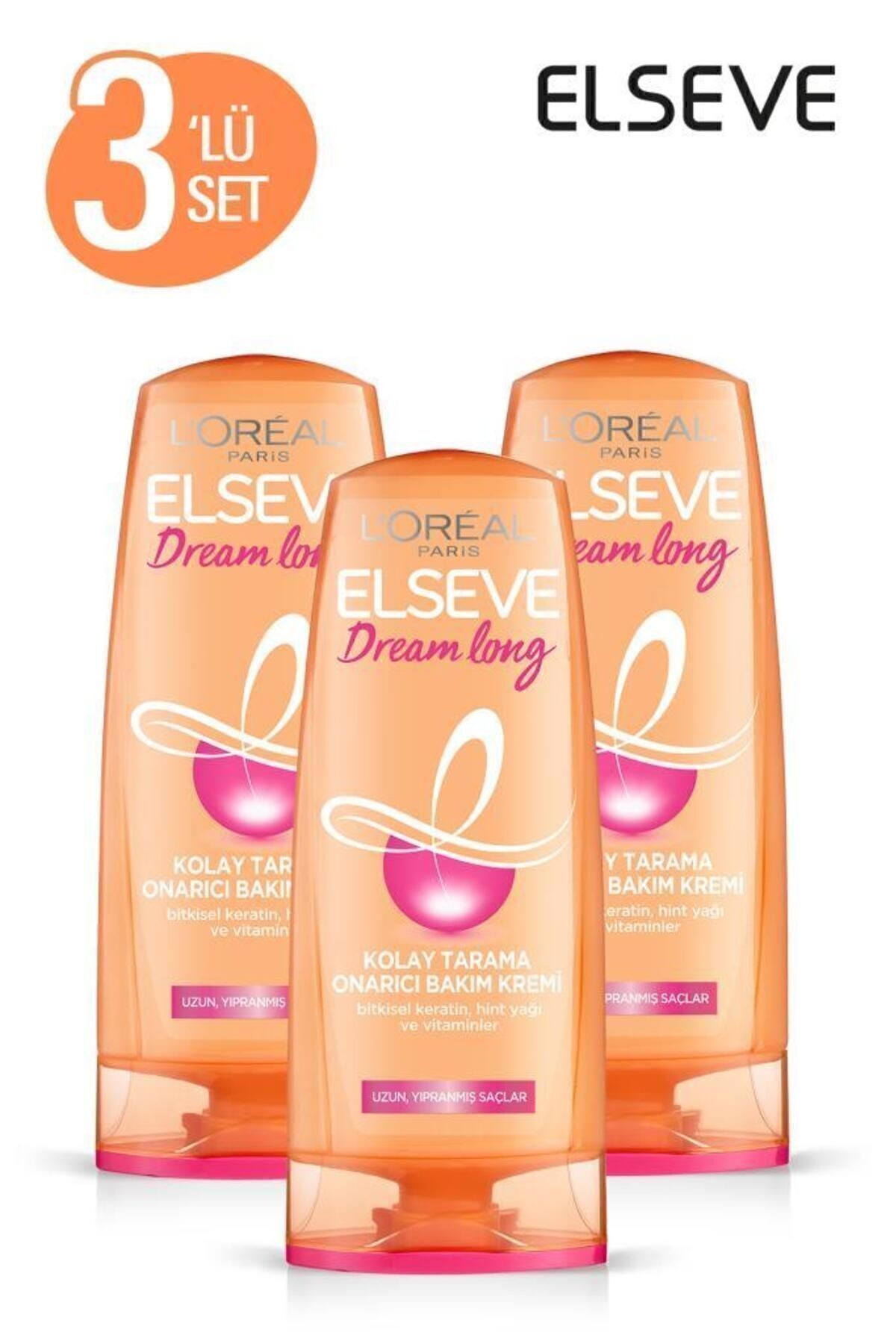 Dream Long Onarıcı Saç Bakım Kremi 360ml 3'lü Set