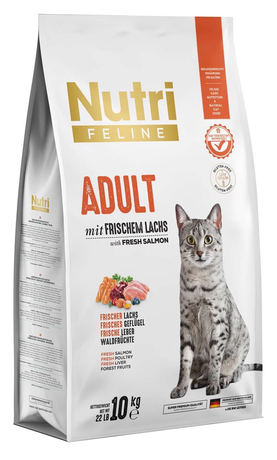 Nutri Feline Somonlu Yetişkin Kedi Maması 10 KG
