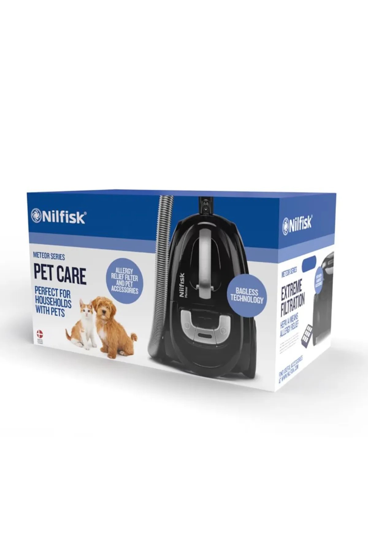 Nilfisk Meteor Pet Care Allergy Çift Hepa Filtreli Toz Torbasız Elektrikli Süpürge