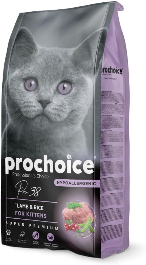 ProChoice Pro 38 Kitten Kuzu Etli ve Pirinçli Yavru Kedi Maması 15 KG