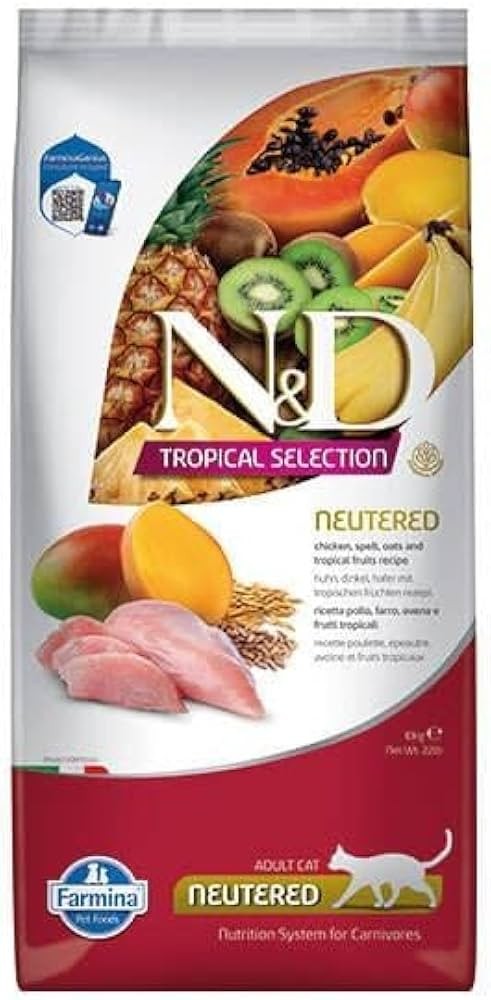 N&D Tropical Selection Tavuklu Kısır Kedi Maması 10 KG