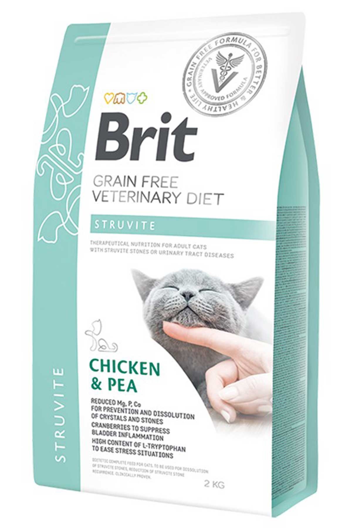 Brit Veterinary Diet Struvite İdrar Yolu Sağlığı Destekleyici Tahılsız Kedi Maması 2 KG