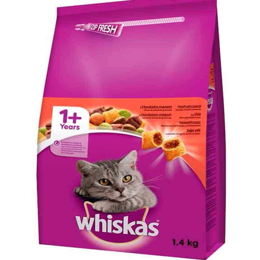 Whiskas Sığır Etli Kedi Maması 1,4 KG