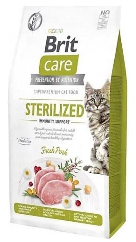 Brit Care Immunity Support Domuz Etli Kısırlaştırılmış Kedi Maması 7 KG