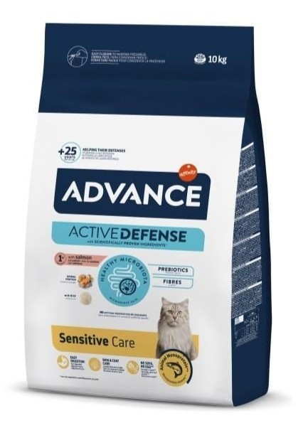 Advance Sensitive Somonlu Yetişkin Kedi Maması 10 KG
